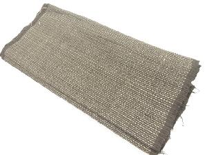 アンティーク　本場村山泥大島紬変わり格子模様織出し羽織洗い張り